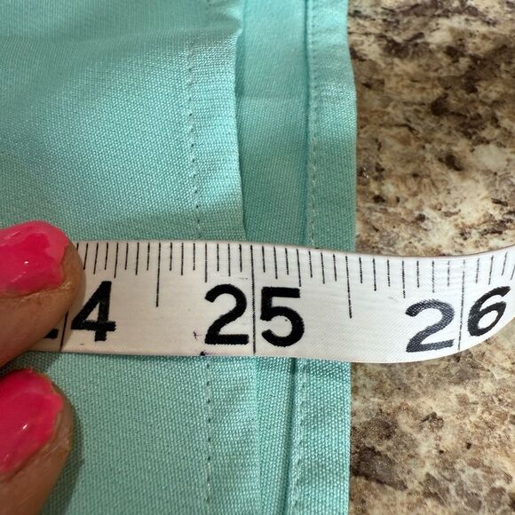 Fitted Blue Blouse with Short Sleeves - Picture 5 of 9